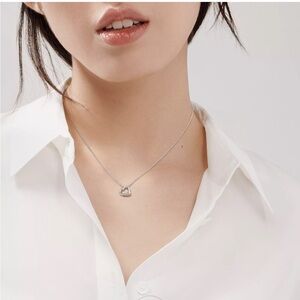 Tiffany&Co Open Heart Pendant Necklace